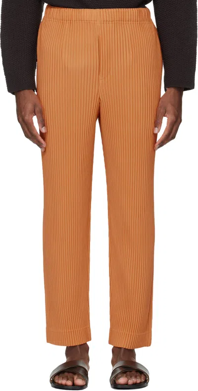 Issey Miyake Orange Monthly Colors March Trousers In Multi