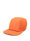 Issey Miyake Ribbed Texture Flat Peak Hat