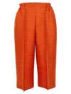 Issey Miyake Orange Thicker Bounce Pants In Orange