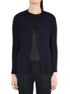 Issey Miyake Pleated Open-front Cardigan In Blue