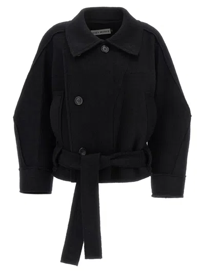 ISSEY MIYAKE ISSEY MIYAKE 'OUT OF A CUBE' SHORT COAT