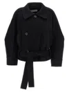 Issey Miyake Out Of A Cube Coats And Trench Coats Black