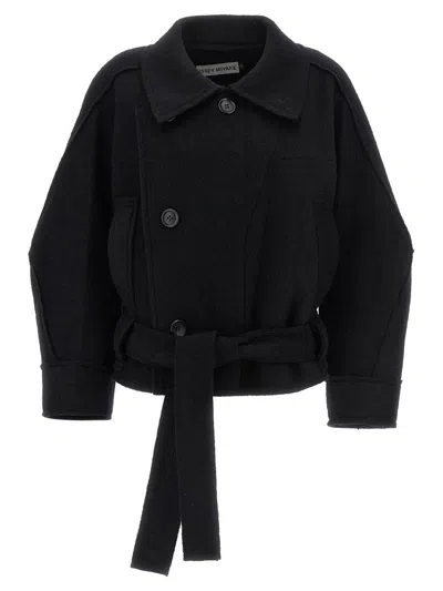 ISSEY MIYAKE ISSEY MIYAKE 'OUT OF A CUBE' SHORT COAT
