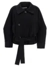 Issey Miyake Out Of A Cube Coats And Trench Coats Black