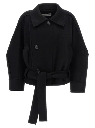ISSEY MIYAKE ISSEY MIYAKE 'OUT OF A CUBE' SHORT COAT