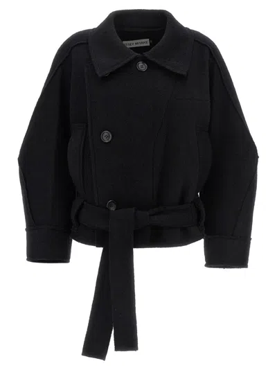 ISSEY MIYAKE 'OUT OF A CUBE' SHORT COAT