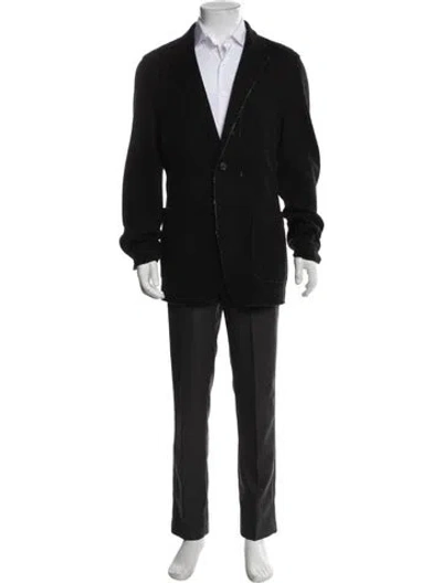 Pre-owned Issey Miyake Overcoat In Black