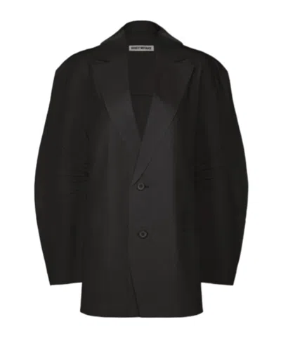 Issey Miyake Oversized Blazer In Black