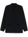 Issey Miyake Shirt With Windbreak Flap In Black