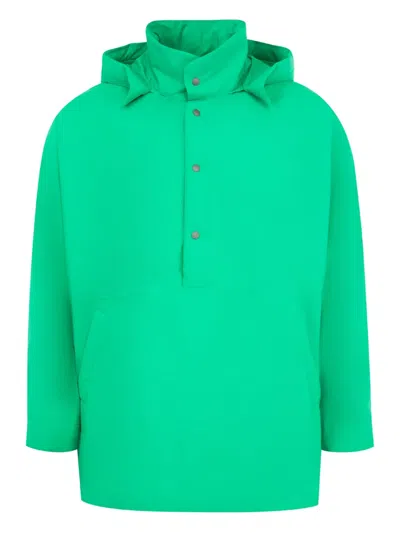 Issey Miyake Padded Rim Shirt Jacket In Green