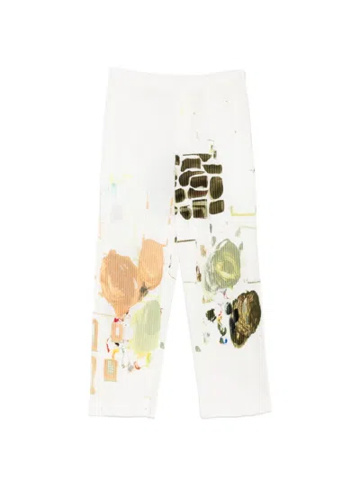 Issey Miyake Palette Trousers In White