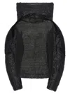 Issey Miyake Panini Top In Black