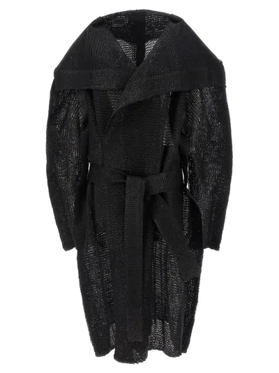 Issey Miyake Panini Trench Coat In Black