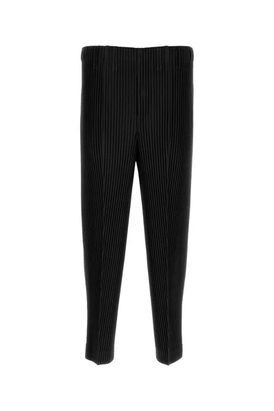 Issey Miyake Black Pleats Bottoms 1 Trousers In 15-black