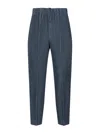 Issey Miyake Blue Compleat Trousers In Blue