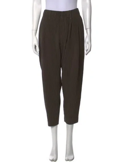 Pre-owned Issey Miyake Pants In Green