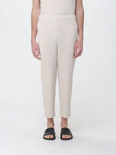 Issey Miyake Pants Men Homme Plisse'  In Neutral
