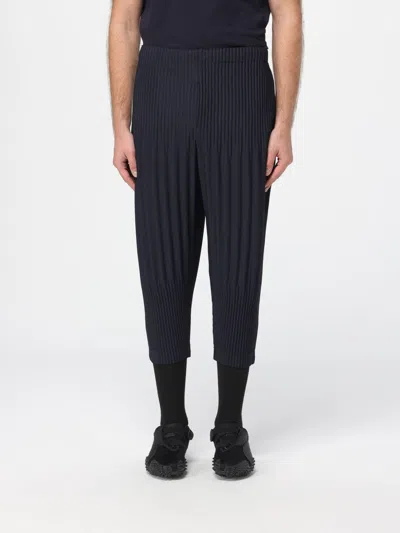Issey Miyake Pants Homme Plisse'  Men Color Blue