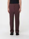 Issey Miyake Pants Homme Plisse'  Men Color Brown In Burgundy