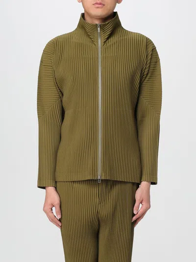 ISSEY MIYAKE JACKET HOMME PLISSE' ISSEY MIYAKE MEN COLOR GREEN,H11327012