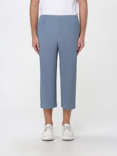 Issey Miyake Pants Homme Plisse'  Men Color Grey In Blue