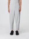 Issey Miyake Grey Cropped Basics Trousers In Gray