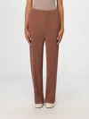 Issey Miyake Brown Hatching Pleats Trousers In Braun