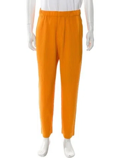 Pre-owned Issey Miyake Pants In Orange