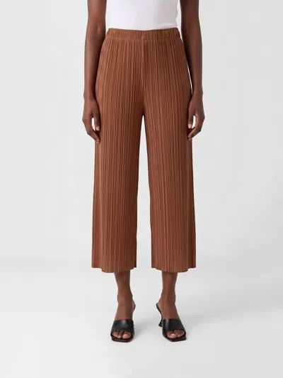 Issey Miyake Pants Woman Pleats Please  In Brown