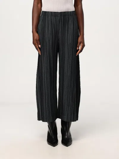 Issey Miyake Pants Pleats Please  Woman Color Green In Grün