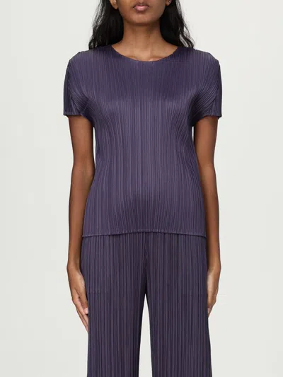 Issey Miyake Pants Pleats Please  Woman Color Grey In Blue