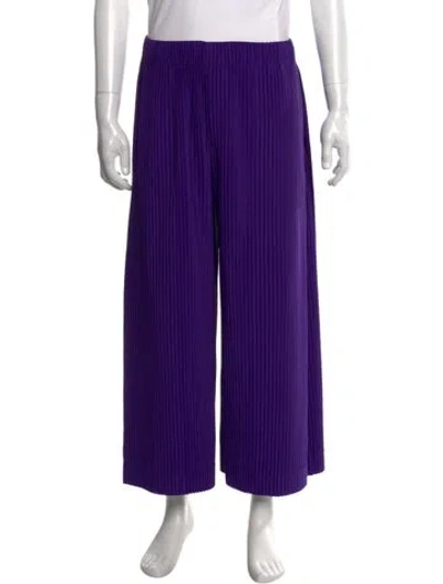 Pre-owned Issey Miyake Pants In Purple