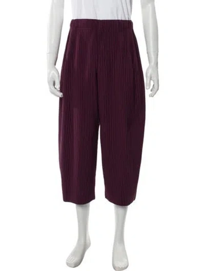 Pre-owned Issey Miyake Pants In Red