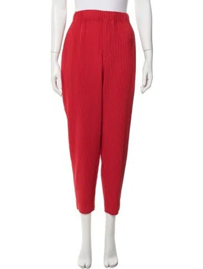Pre-owned Issey Miyake Pants In Red