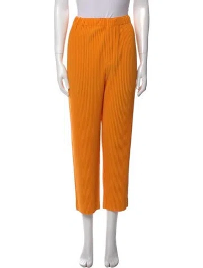 Pre-owned Issey Miyake Pants In Yellow