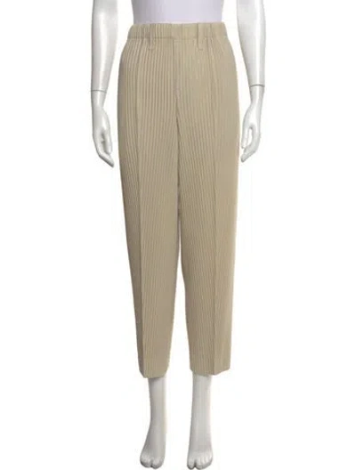 Pre-owned Issey Miyake Pants In Yellow