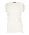 Issey Miyake Paper Bag Pleats In White