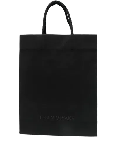 Issey Miyake Paper Bag Tote Bag In Black