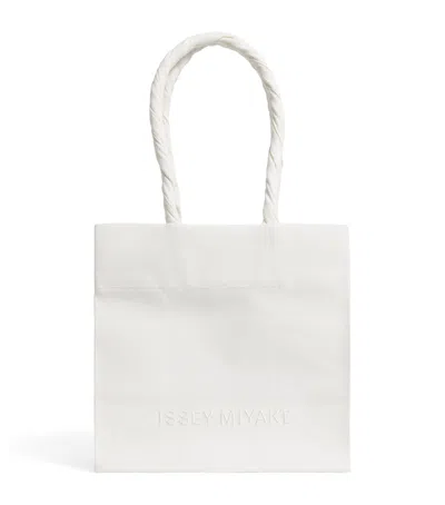 Issey Miyake Paper Bag Tote Bag In Gray