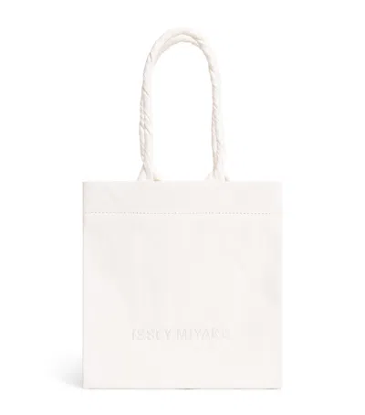 Issey Miyake Paper Bag Tote Bag In White
