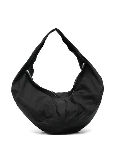 Issey Miyake Paper Balloon 2 Curved Zip-fastening Tote Bag In Black