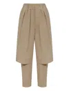 Issey Miyake Paper-esque U Tailored Pleated Trousers In Brown