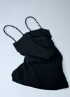 Issey Miyake Paper Tote Bag Top In Black