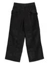 Issey Miyake Patch-pocket Trousers In Black