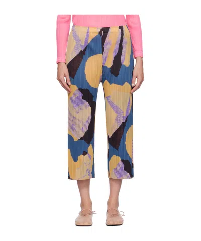 Issey Miyake Pattern Printed Casual Pants In Nude