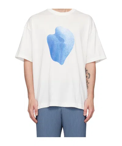 Issey Miyake Pattern Printed T-shirt In White