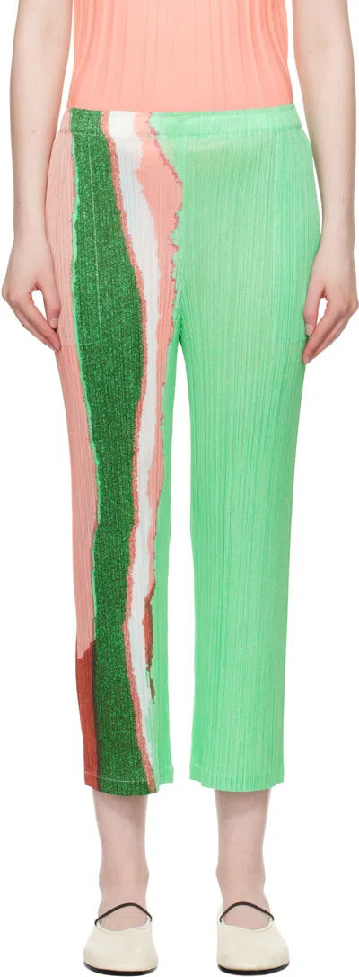 ISSEY MIYAKE PATTERNED CASUAL PANTS