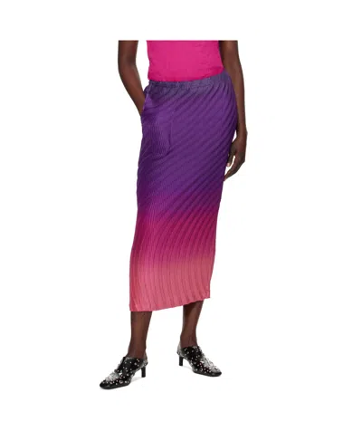 Issey Miyake Patterned Skirt In Afternoon