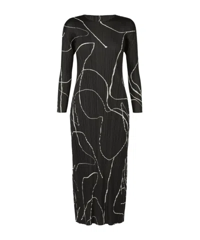 Issey Miyake Pause  Dress In Black