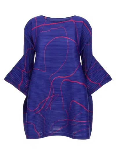 ISSEY MIYAKE PAUSE DRESSES BLUE